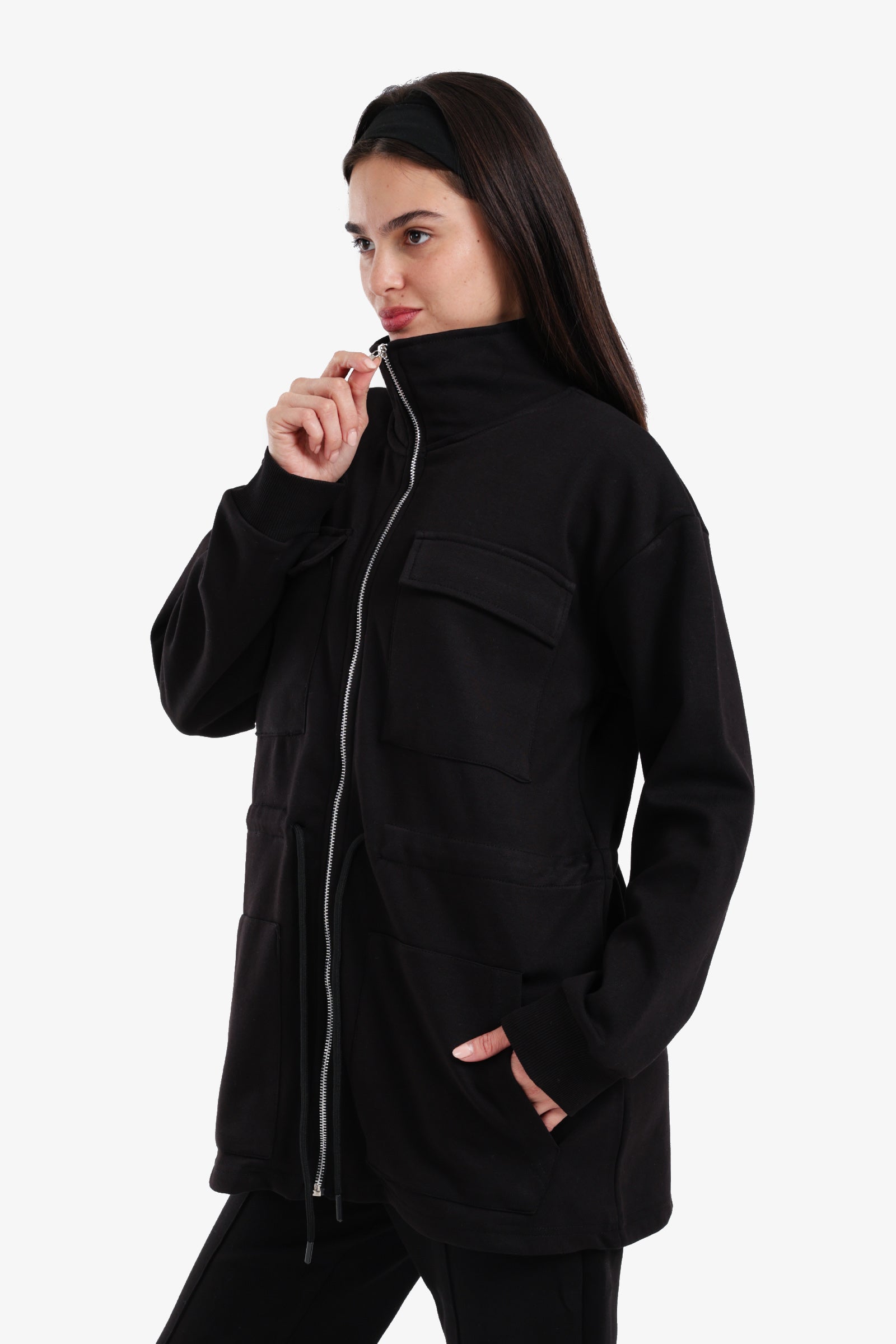 Utility-Pocket Lounge Jacket