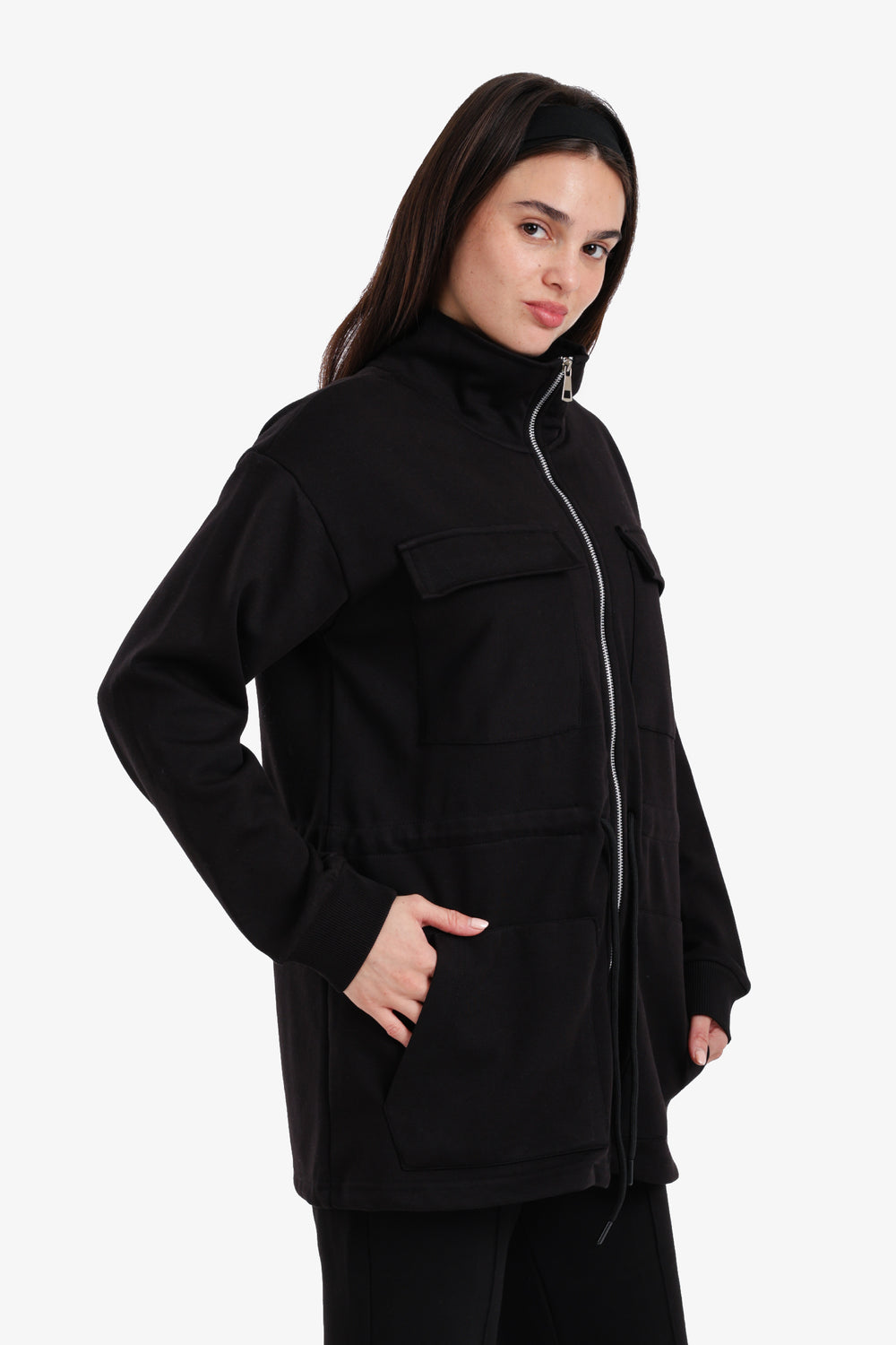 Utility-Pocket Lounge Jacket