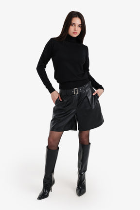 Slim Fit High Neck Pullover