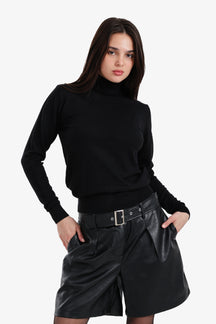 Slim Fit High Neck Pullover