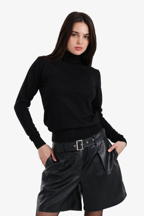 Slim Fit High Neck Pullover