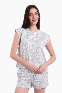 Pyjama Set with Cap Sleeves