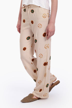 High Rise Printed Pants