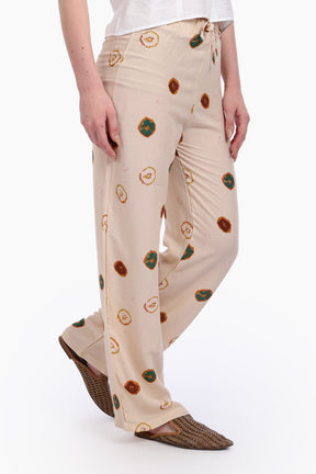 High Rise Printed Pants