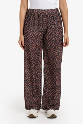 Printed Wide-Leg Pants