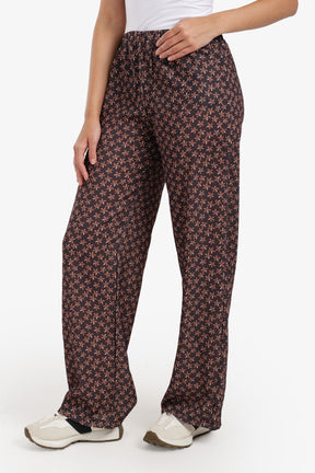 Printed Wide-Leg Pants