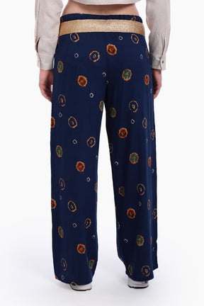 High Rise Printed Pants