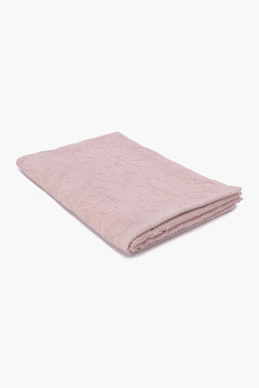 Flower Ribbed Towel - 100*50cm