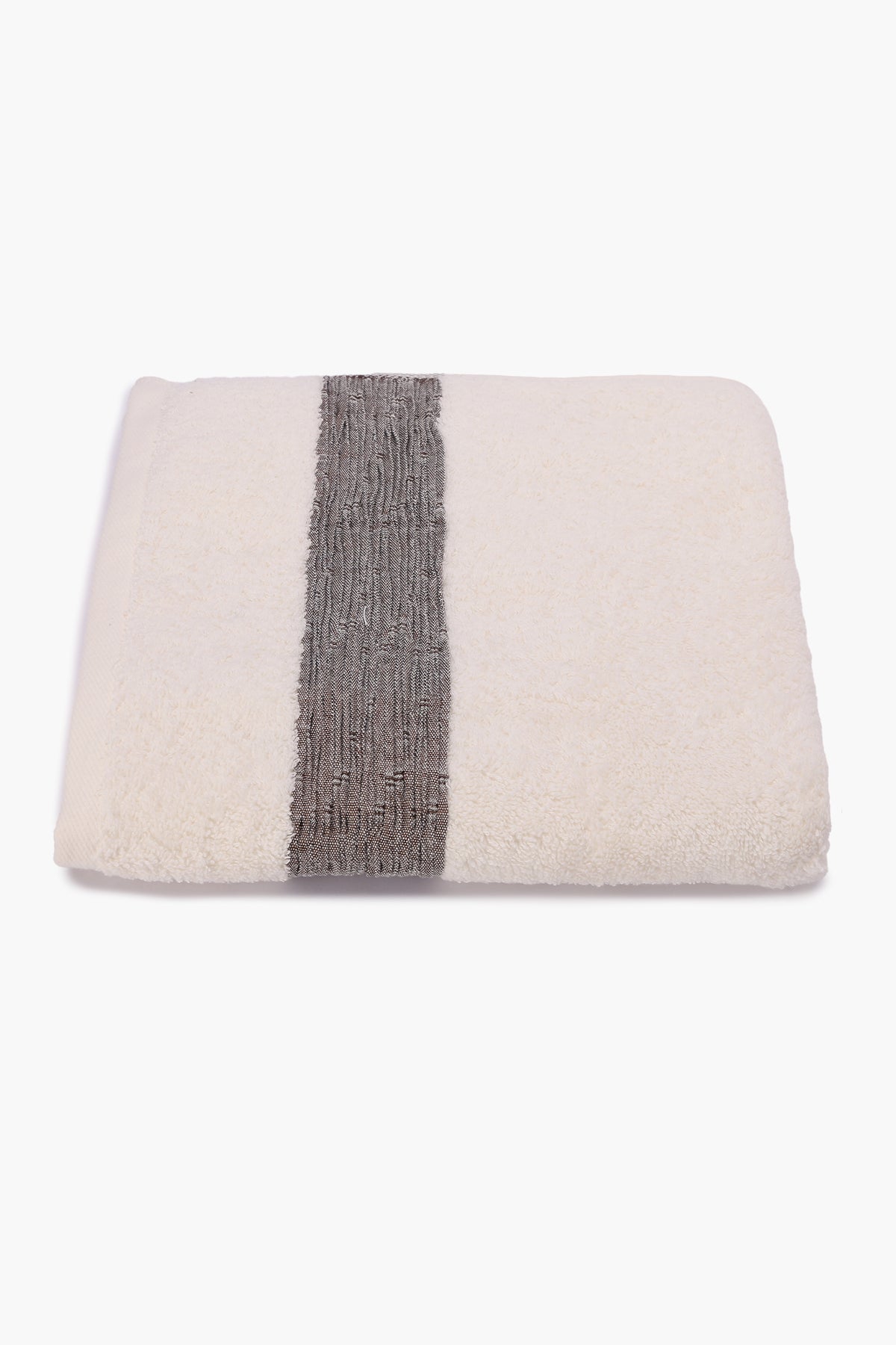 Grey Edge Towel - 100x50cm