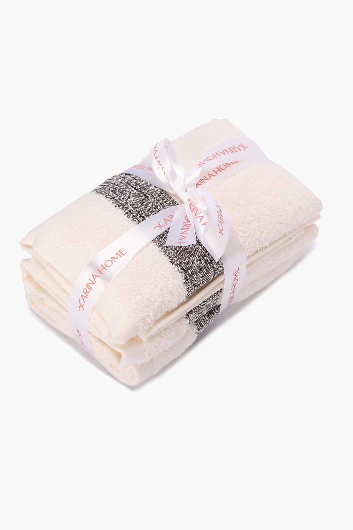 Grey Edge Towel Set - 3 Pcs