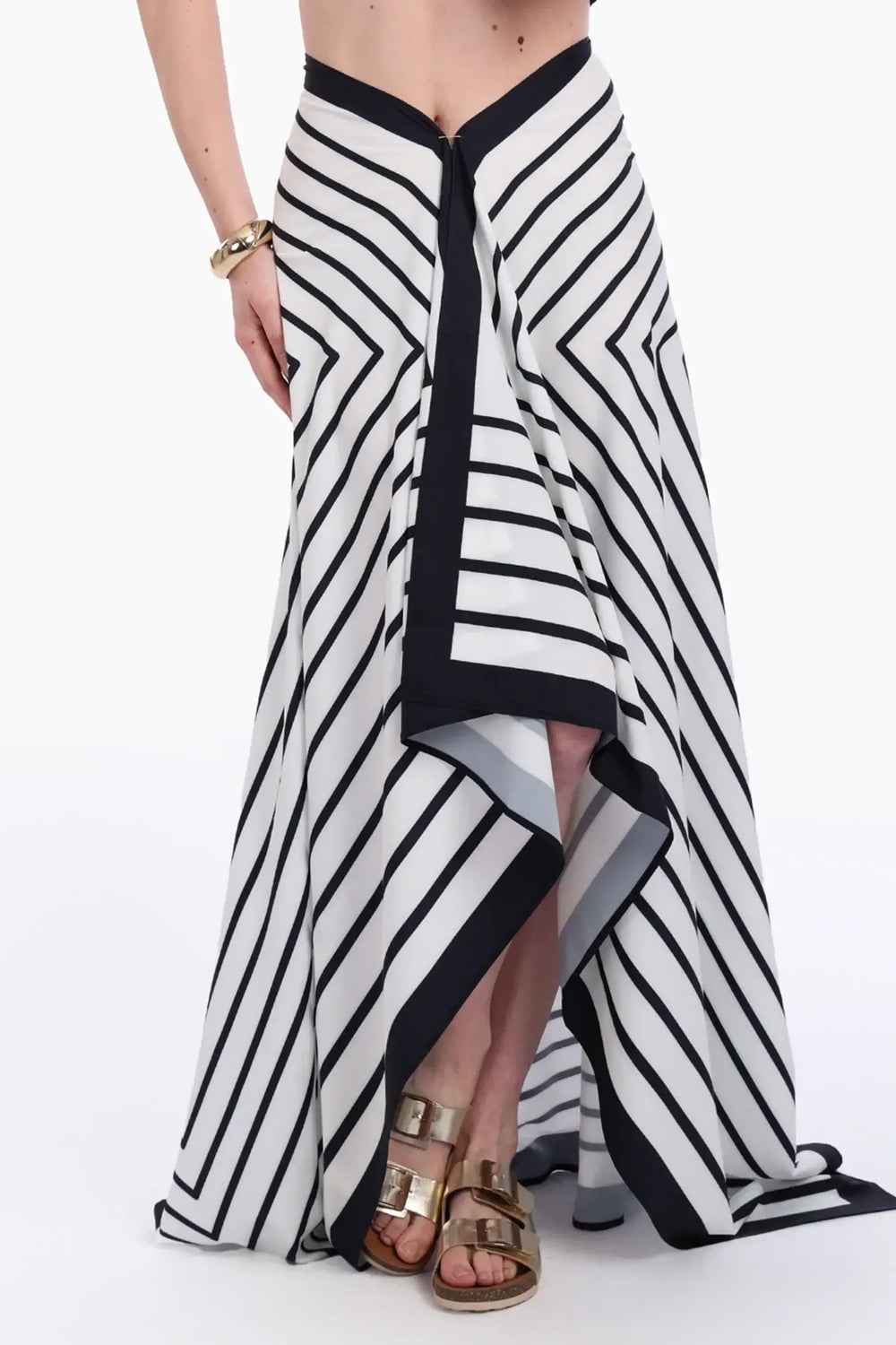 Black & White Beach Sarong Wrap