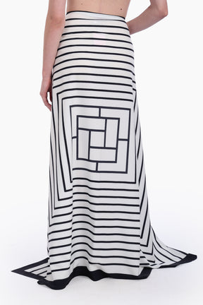 Black & White Beach Sarong Wrap