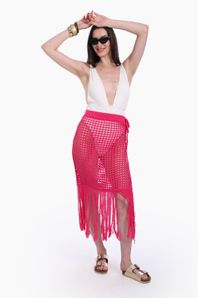 Crochet Skirt Beach Cover-Up