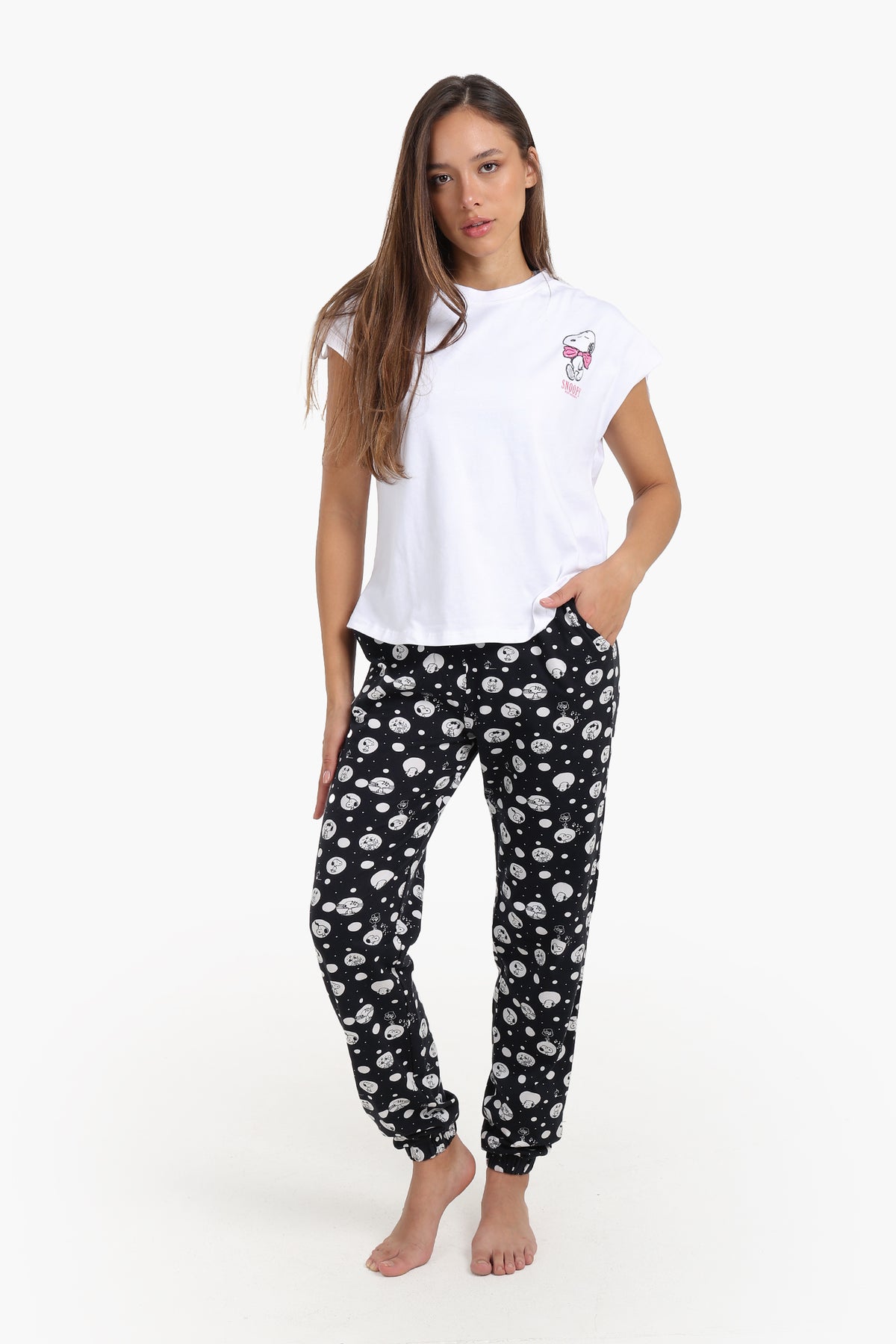 Pyjama Set with Carrot Leg Pants