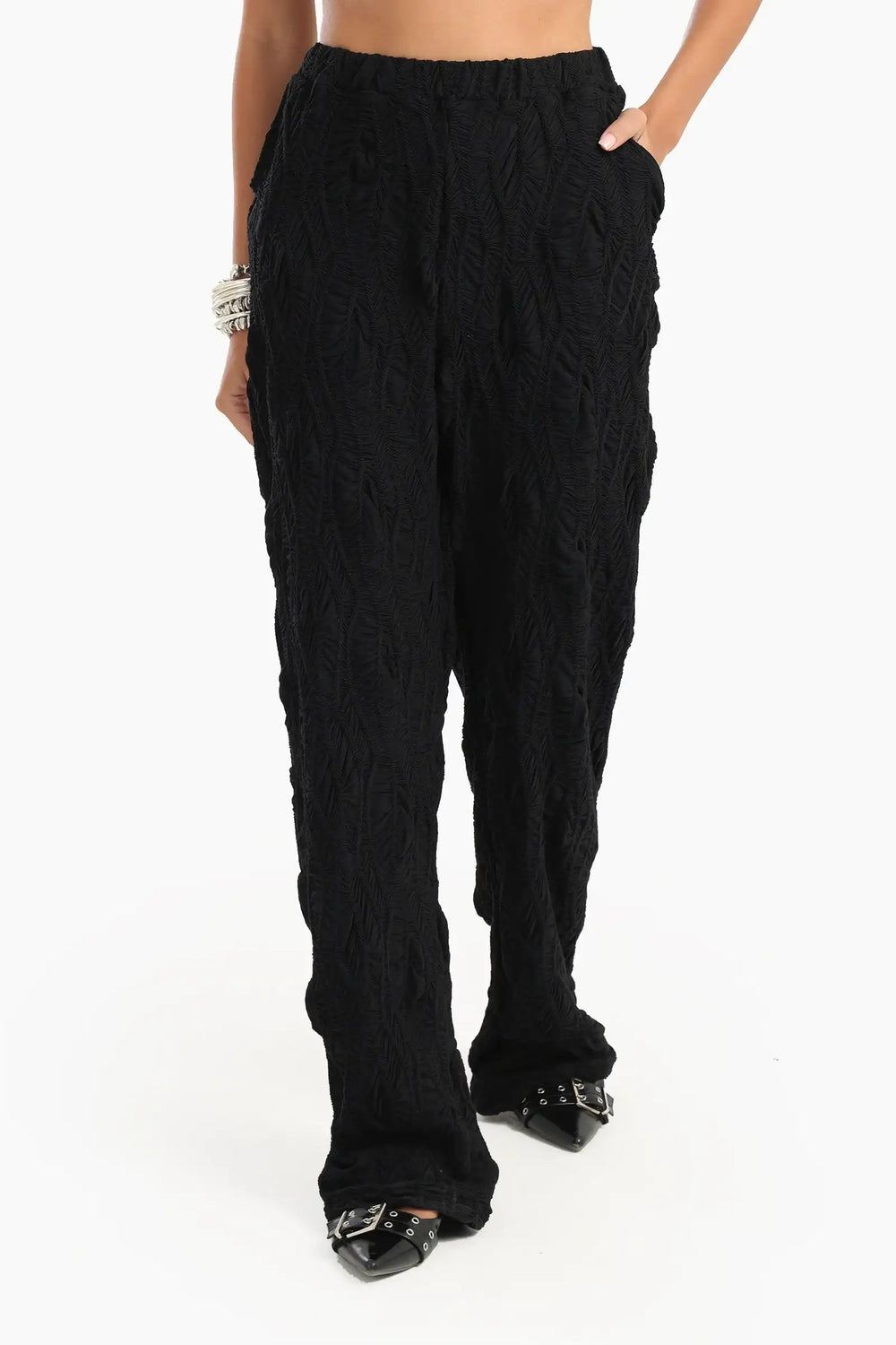 Ribbed Beach Pants with Pockets