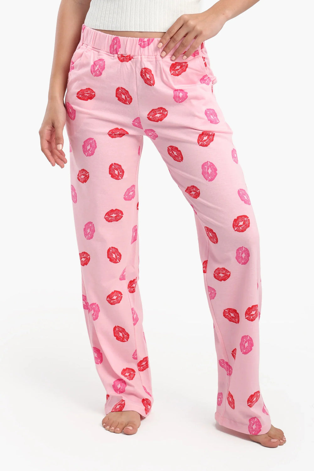 Printed Lips Pyjama Pants