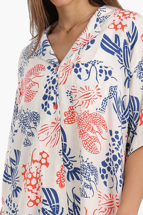 Short Sleeve Printed Pyjama Set