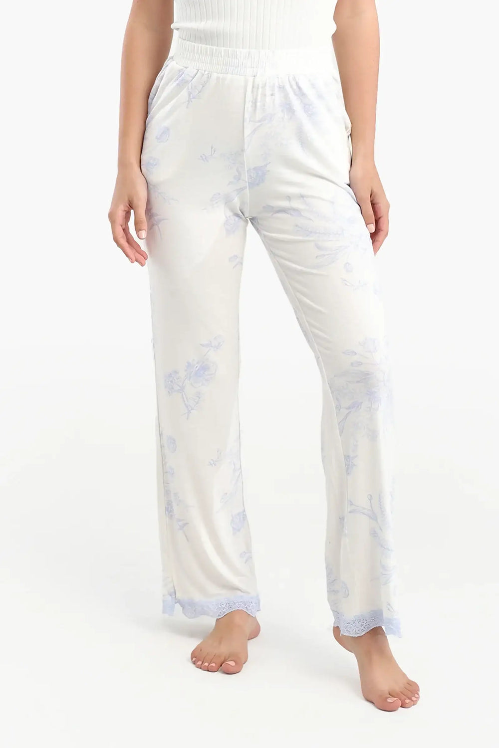 Viscose Blend Pyjama Pants