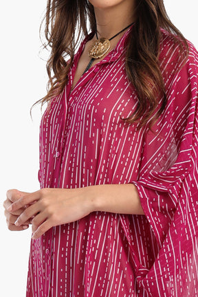 Shirt Dress with Wide Sleeves