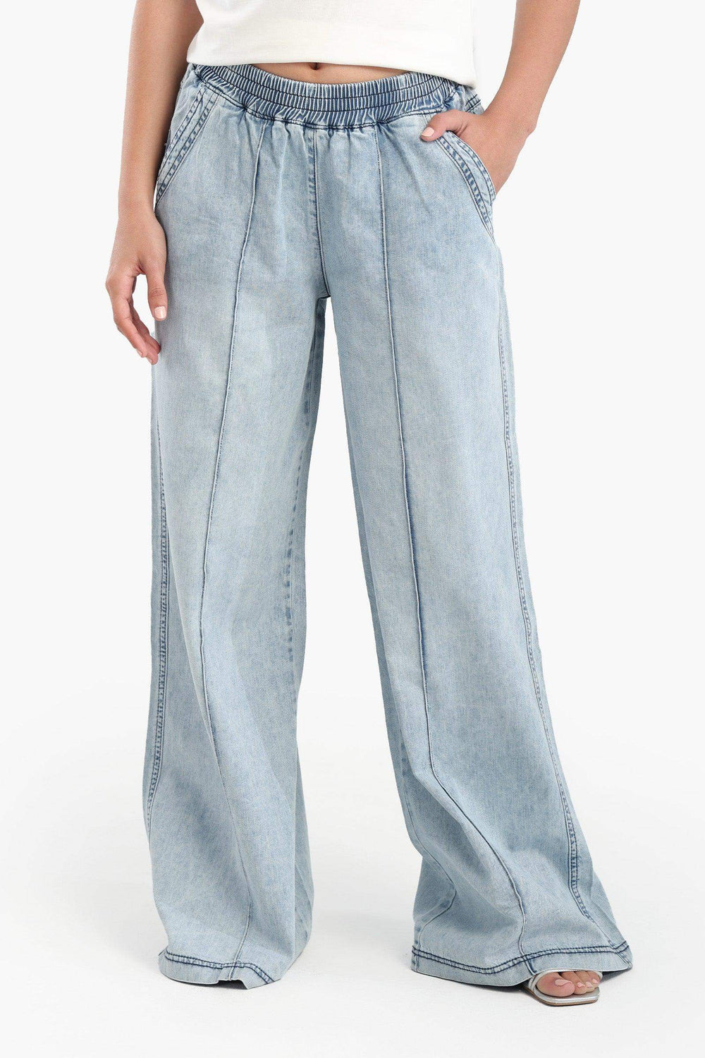 Relaxed-Fit Denim Pants
