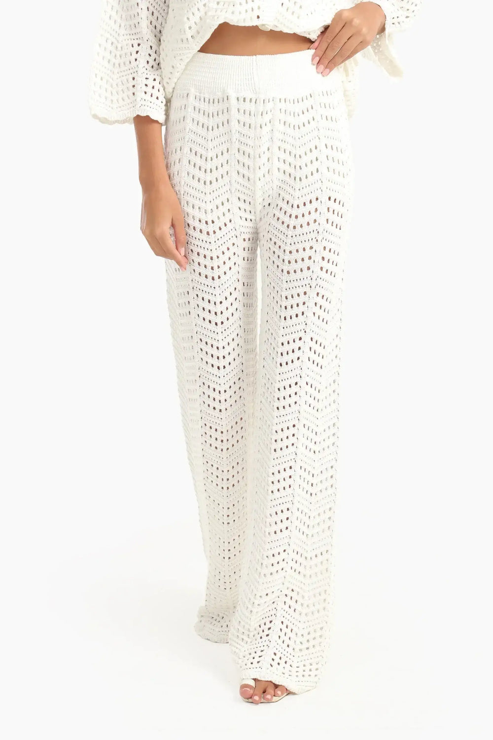 Fishnet Cotton Beach Pants