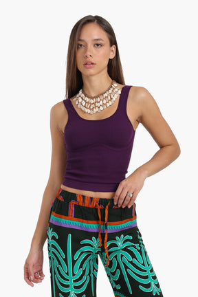 Slim Fit Ribbed Crop Top