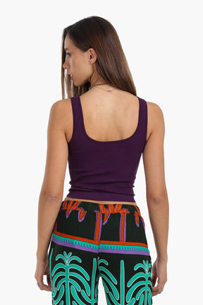 Slim Fit Ribbed Crop Top