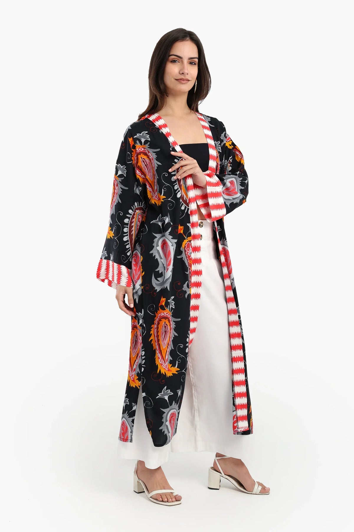 Colored Viscose Kimono