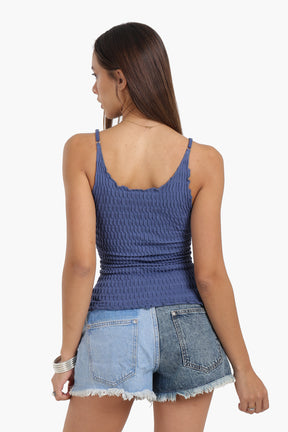 Seamless Microfiber Crinkled Top
