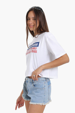 Off White Printed T-Shirt