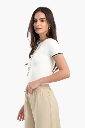 Ribbed Slim-Fit Top