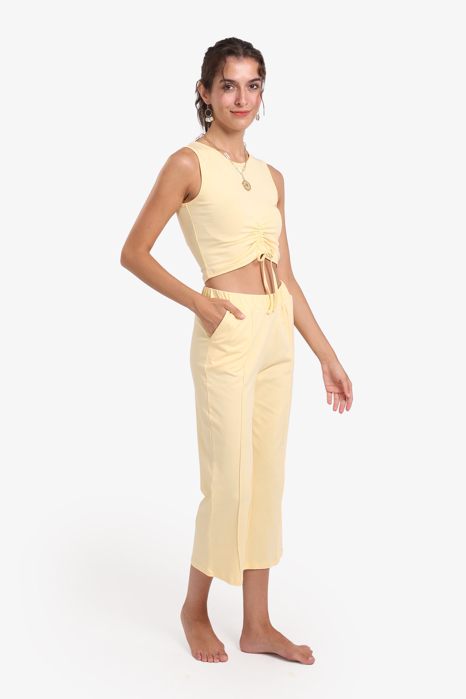 Light Yellow Pyjama Set