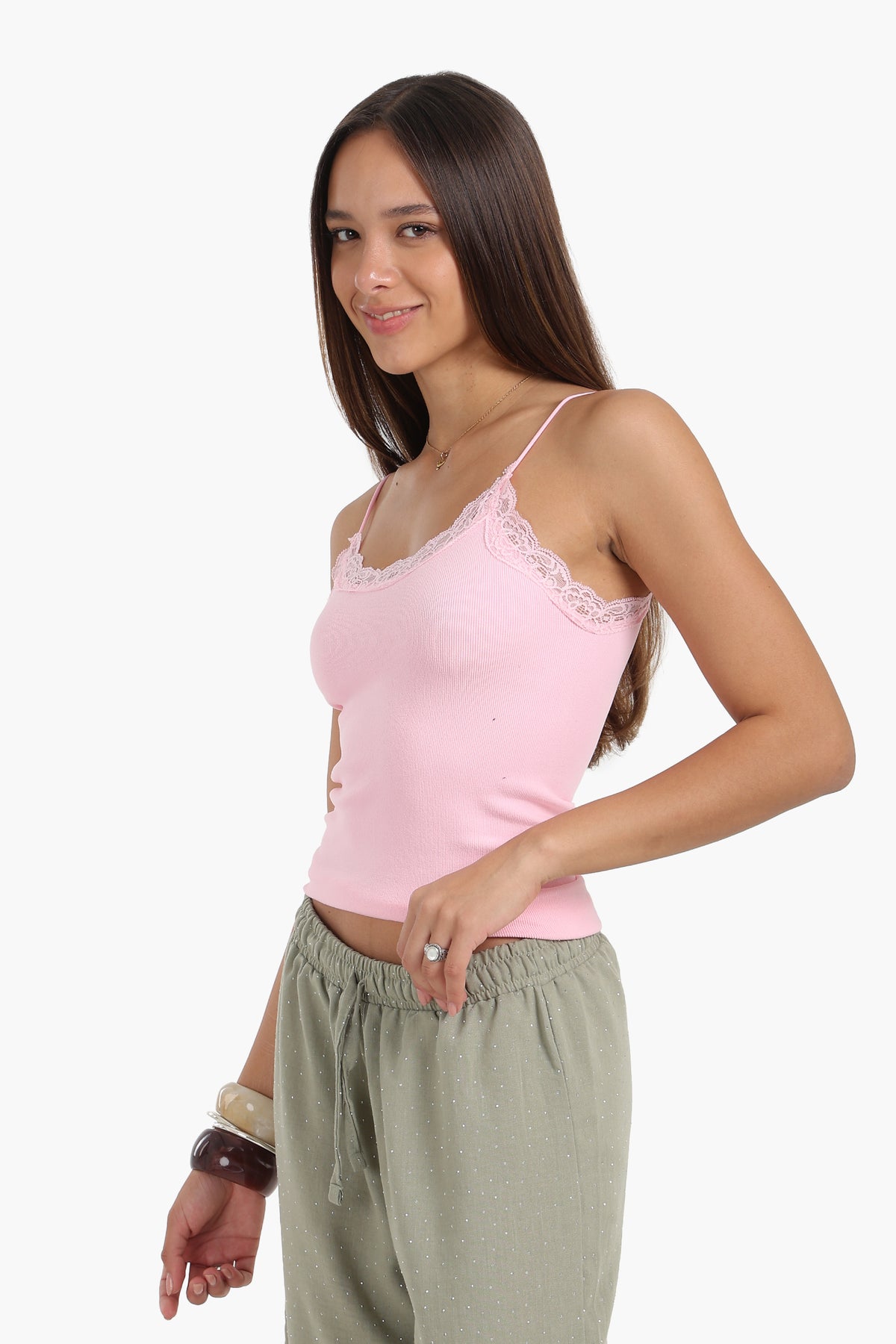 Sleek Solid Patterned Top