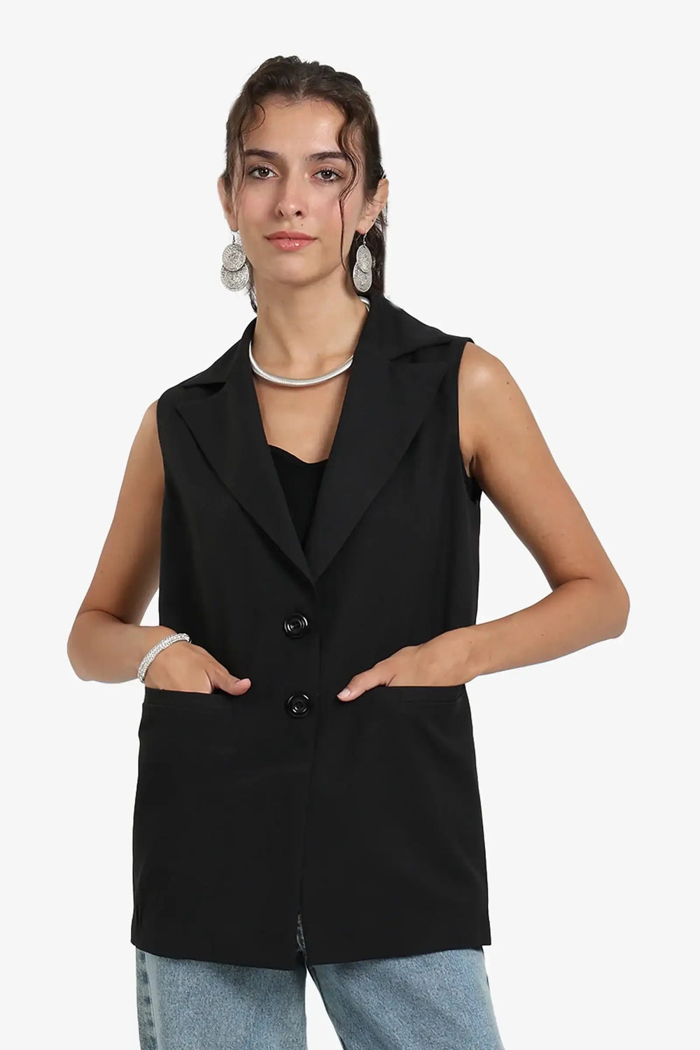 Notch Collar Vest