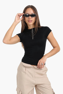 Seamless Half Zip Top