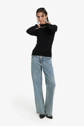 Basic Mock Neck Pullover