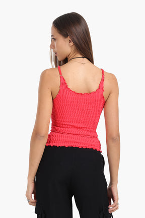 Seamless Microfiber Crinkled Top
