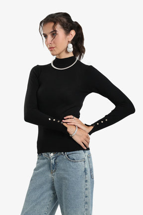 Basic Mock Neck Pullover