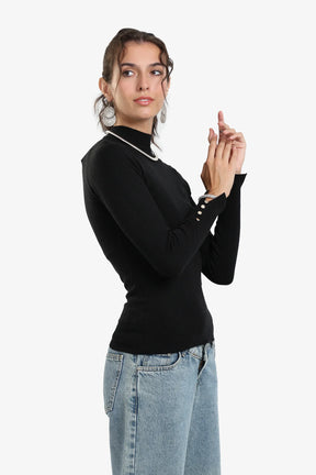 Basic Mock Neck Pullover