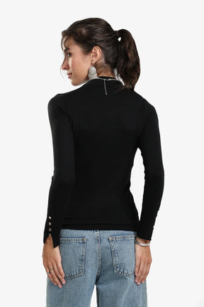 Basic Mock Neck Pullover
