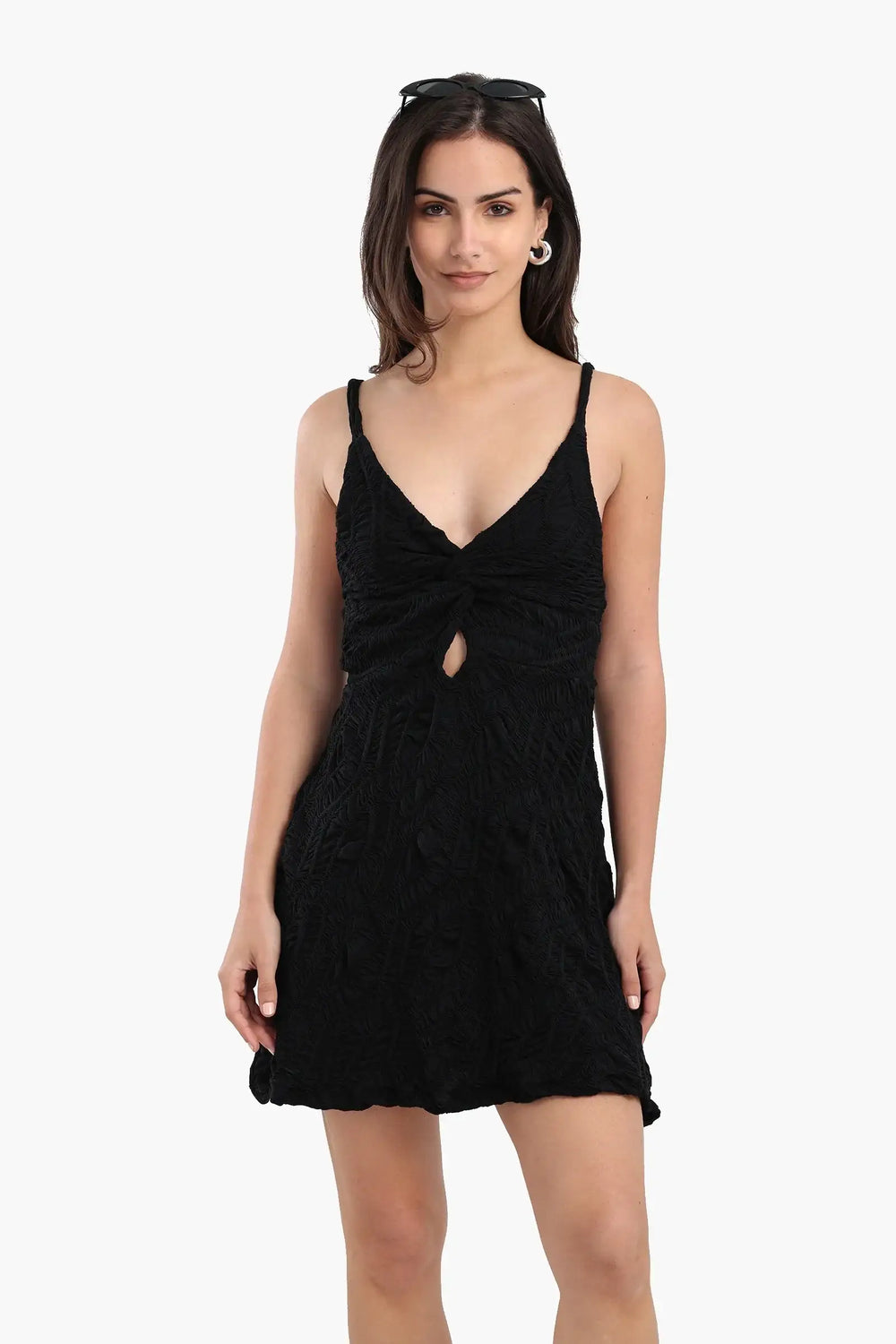 Jacquard Textured Beach Dress