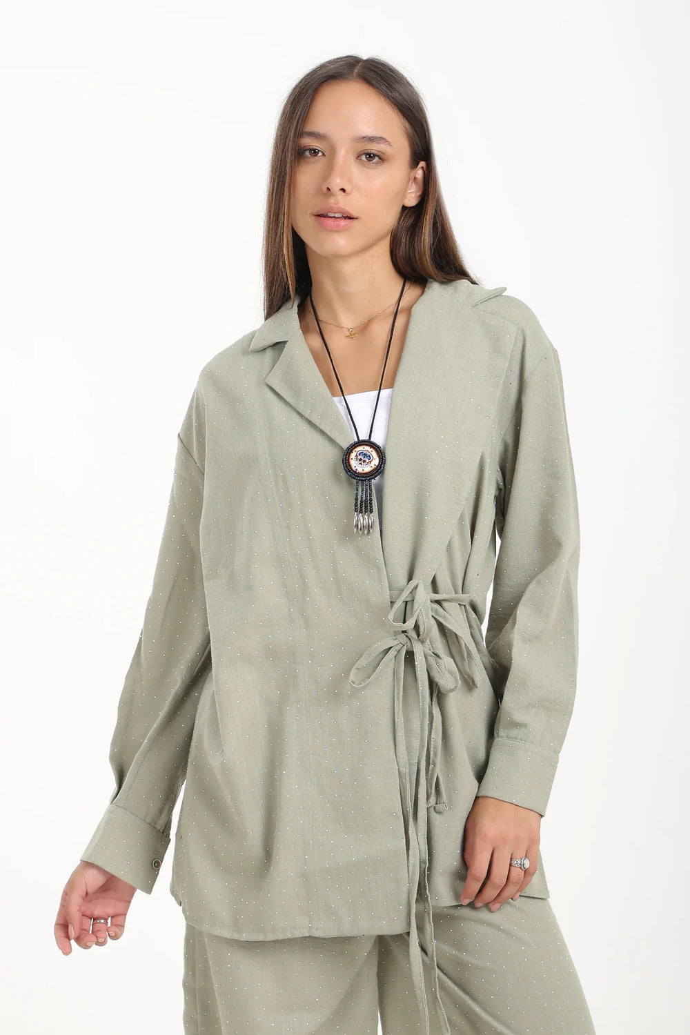 Flowy Wrap Cardigan Top