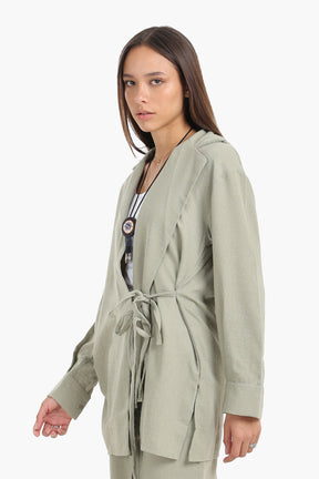 Flowy Wrap Cardigan Top