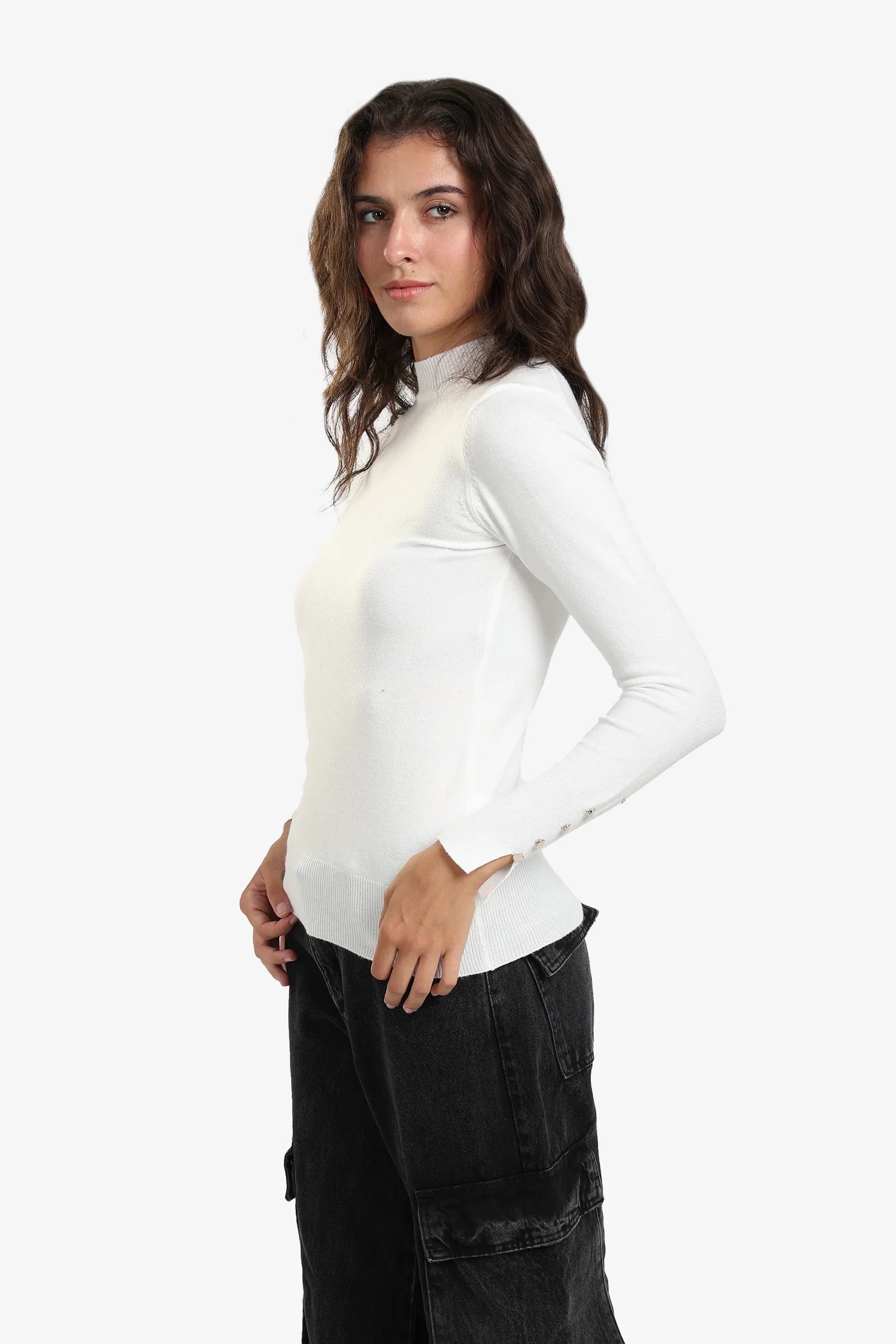 Basic Mock Neck Pullover