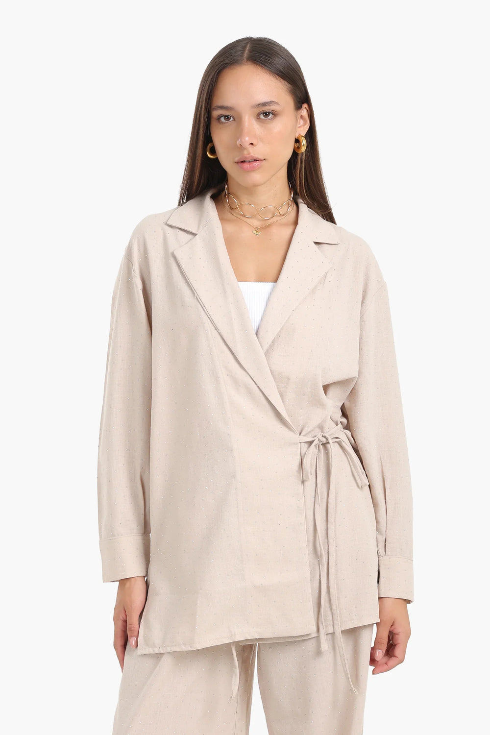 Flowy Wrap Cardigan Top