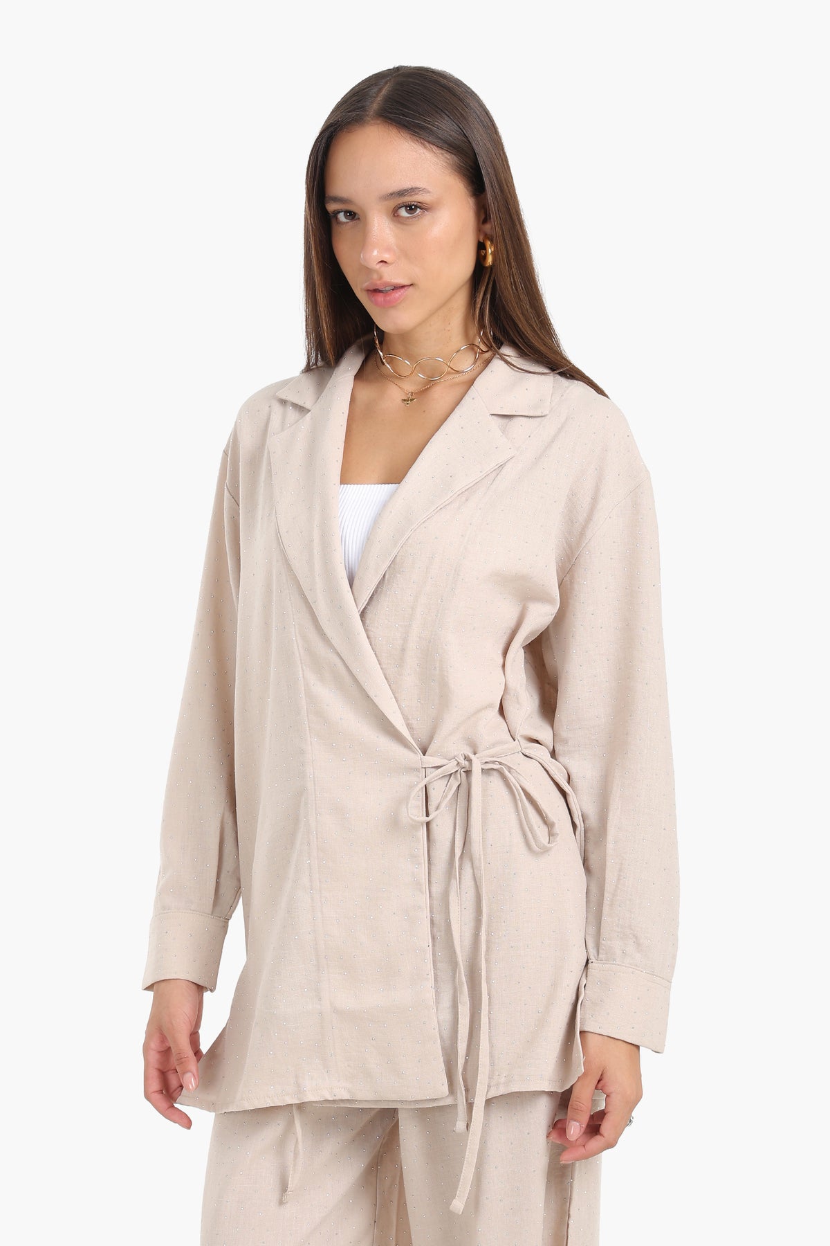 Flowy Wrap Cardigan Top
