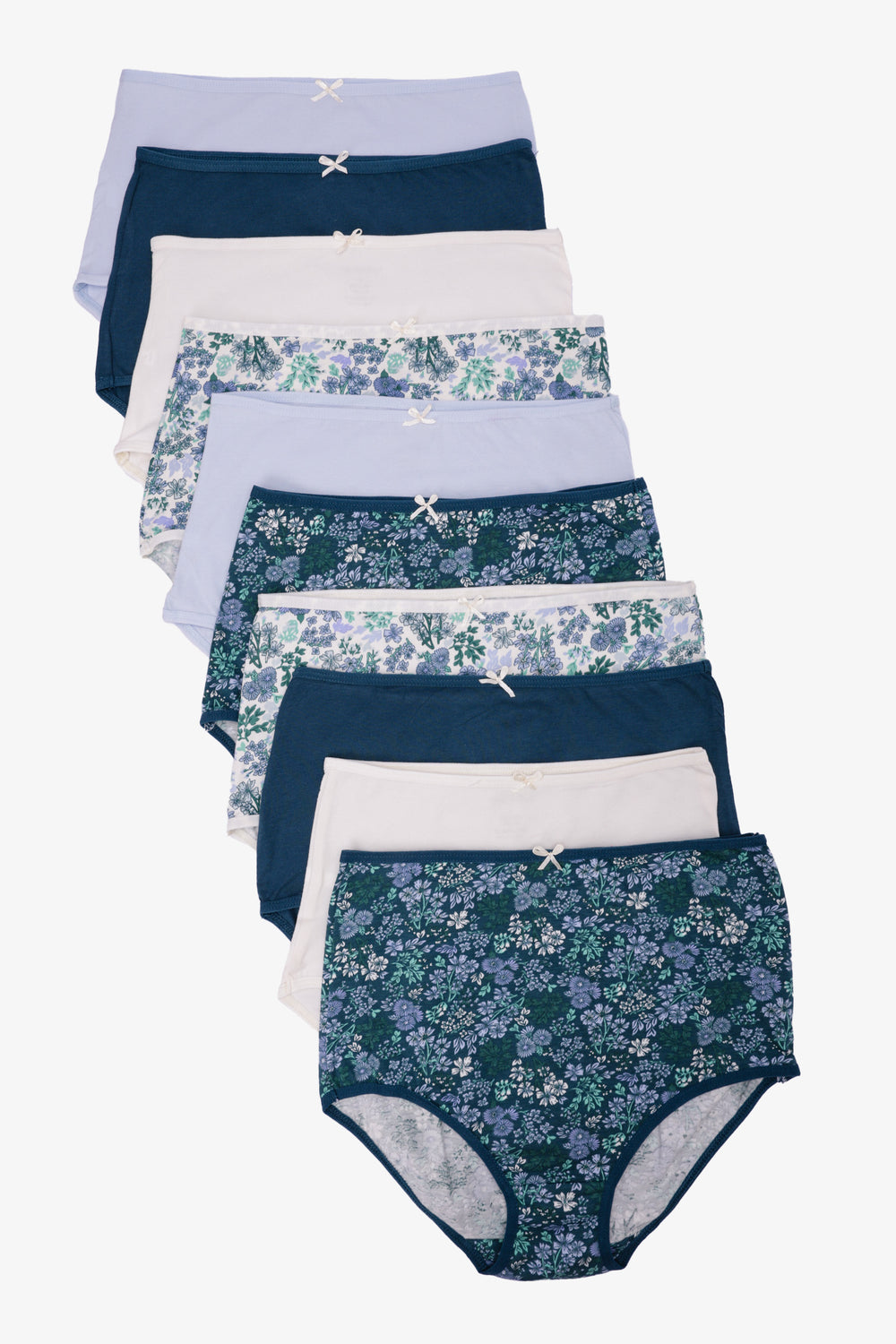 Pack of 10 Colored Full Brief Panties