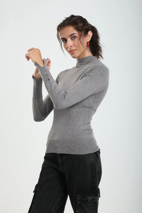 Basic Mock Neck Pullover