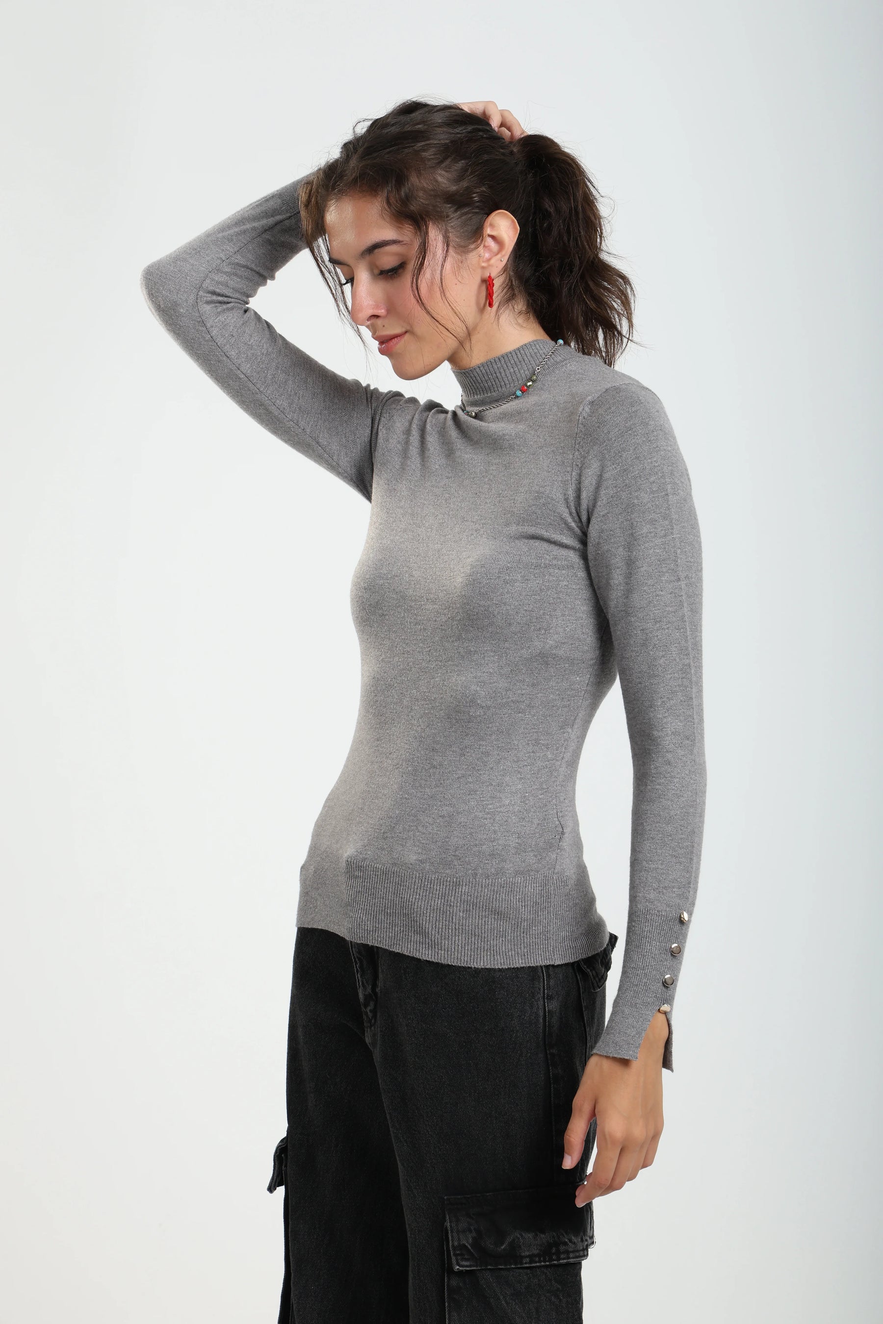 Basic Mock Neck Pullover