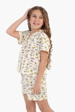 Girly Bananas Print Pyjama